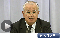 米倉経団連会長は記者会見で孫ソフトバンク社長の発言を批判（21日）
