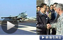 米韓合同軍事演習２日目に　韓国の李大統領が在韓米軍司令官を訪問した