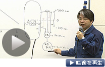 福島１号機の燃料棒崩落の可能性について会見する東京電力（12日午前）