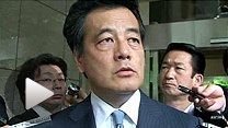 民主党の岡田幹事長が、菅首相が退陣を引き延ばせば自ら退陣進言すると発言